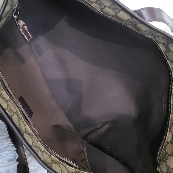 GUCCI GG Supreme Monogram MM Zippered Tote Bag... Authentic!! - Picture 8 of 16